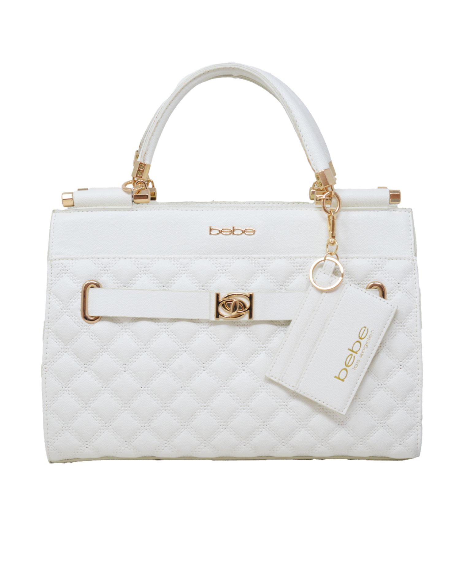 Alex Quilted Satchel Bag with Card Holder