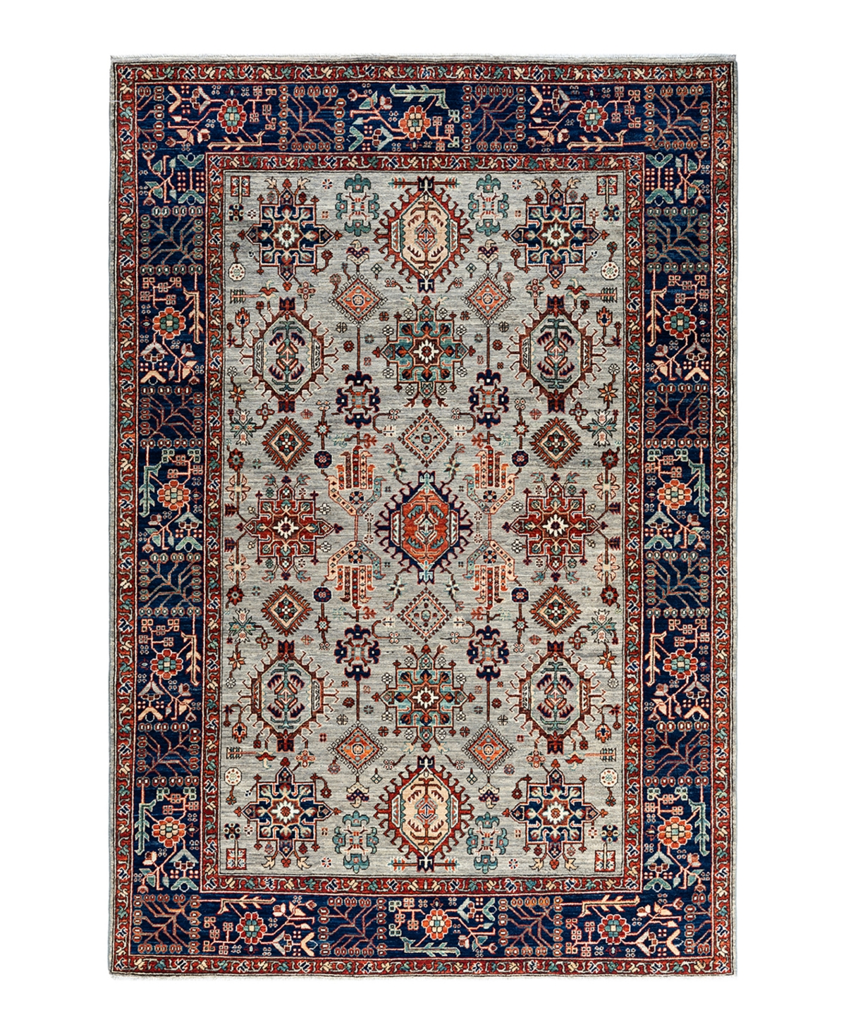 Adorn Hand Woven Rugs Serapi 6'1"x8'10" Area Rug - Brown