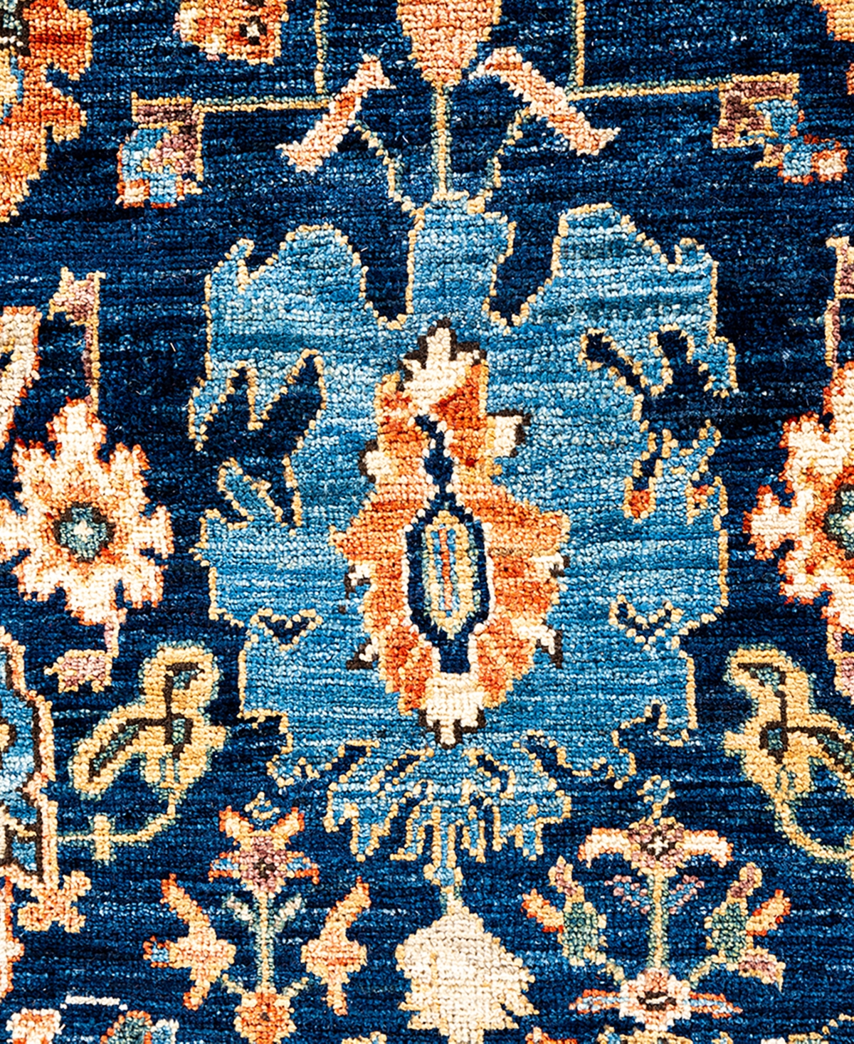 Adorn Hand Woven Rugs Serapi 6'6"x9'7" Area Rug In Blue
