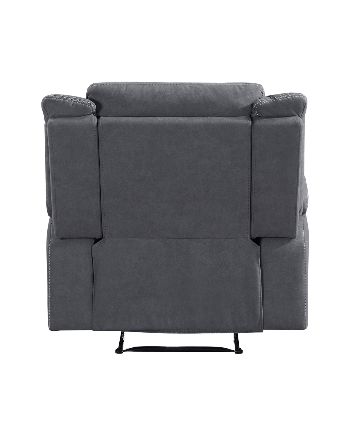 Shop Homelegance White Label Magnus 40" Reclining Chair In Gray
