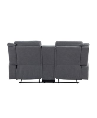 White Label Magnus 75" Double Reclining Love Seat with Center Console