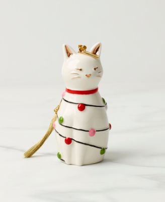 Kate Spade Be Jolly Cat Ornament