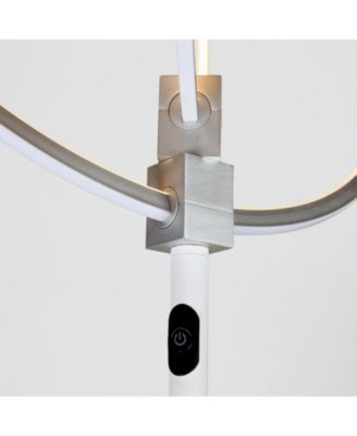 Eclipse 79" LED Torchiere Floor Lamp with Adjustable Rings