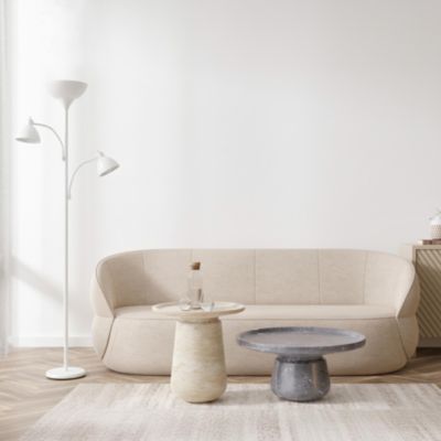 Sky Dome Double 72" LED Torchiere Floor Lamp with Adjustable Arms