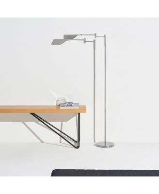 Leaf  Modern Pharmacy Reading LED Floor Lamp with Adjustable Neck (53")