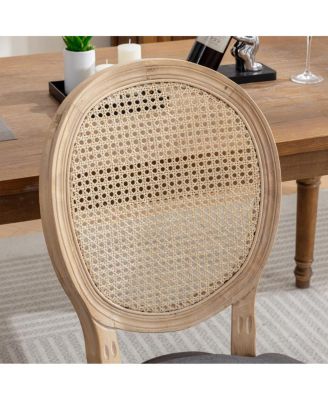 Rattan Dining Chair, Set of 2
