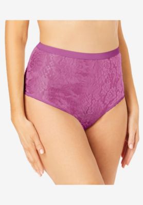 Plus Size Lace Incontinence Brief 2-Pack