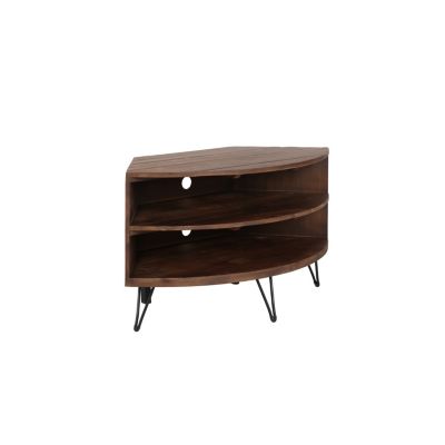 Streamdale Reclaimed Wood Corner Media Table