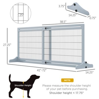 Retractable Wooden Pet Gate for Easy Access Control