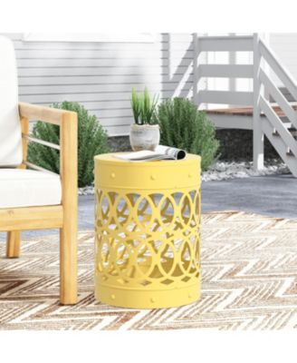 Streamdale Modern Geometric Iron Cut Side Table Chic, Durable, Assembly-Free