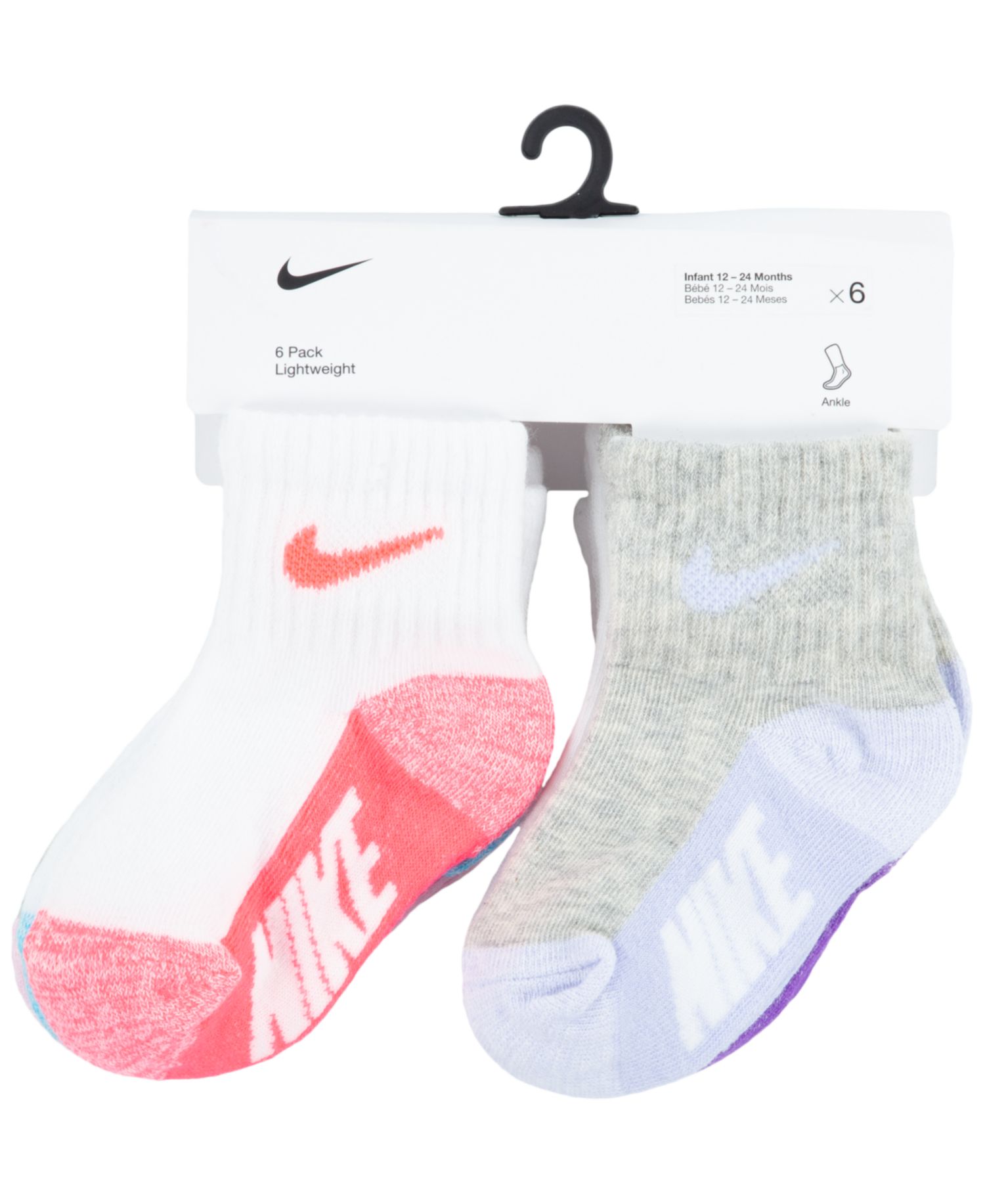 Baby Boys' and Girls' Logo Crew Socks, 6-Pack