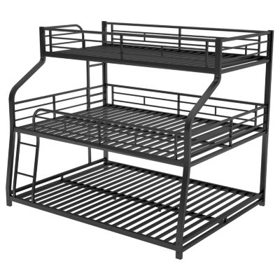 Streamdale Triple Bunk Bed with Ladder and Guardrails