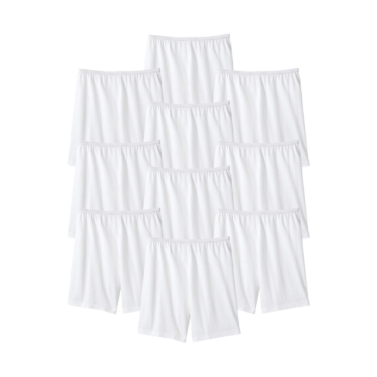 Plus Size Cotton Boxer 10-Pack - Nude pack
