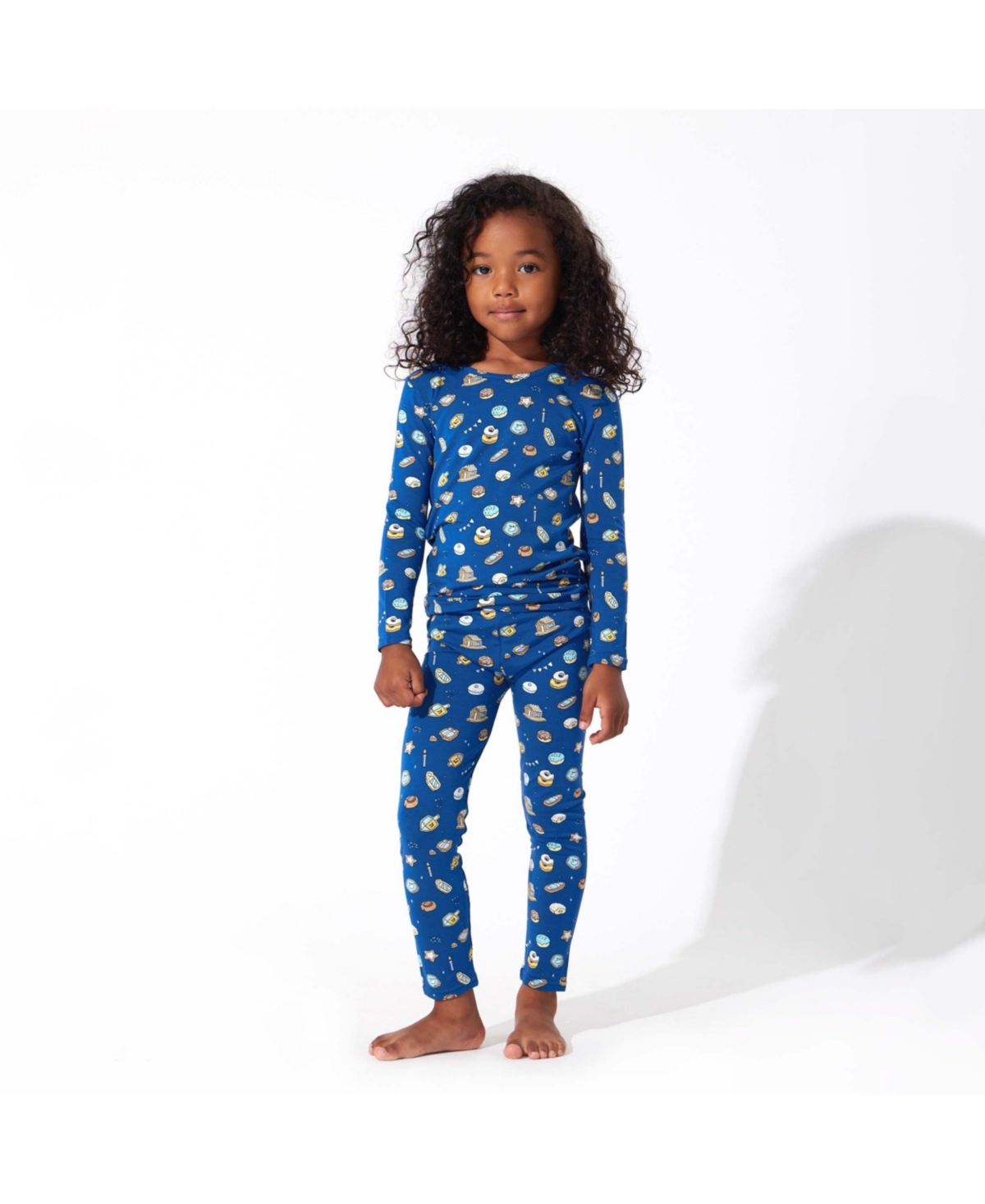 Bellabu Bear Kids UnisexSet of 2 Piece Pajamas - Hanukkah cookies