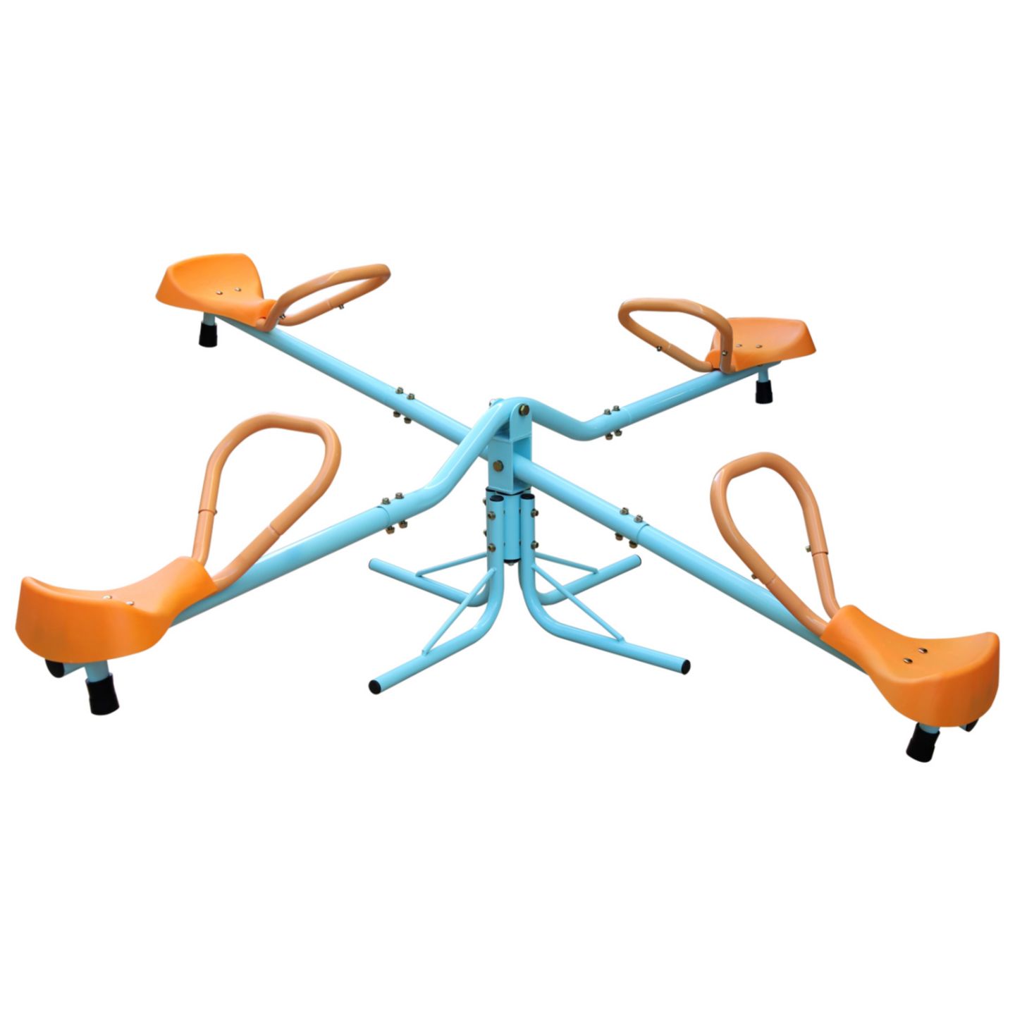 Детская игрушка Streamdale Furniture Spinning Seesaw and Swivel Teeter Totter, Stainless Steel, 4-Seat, Ages 3-8, цвет: Разноцветный — фото 1
