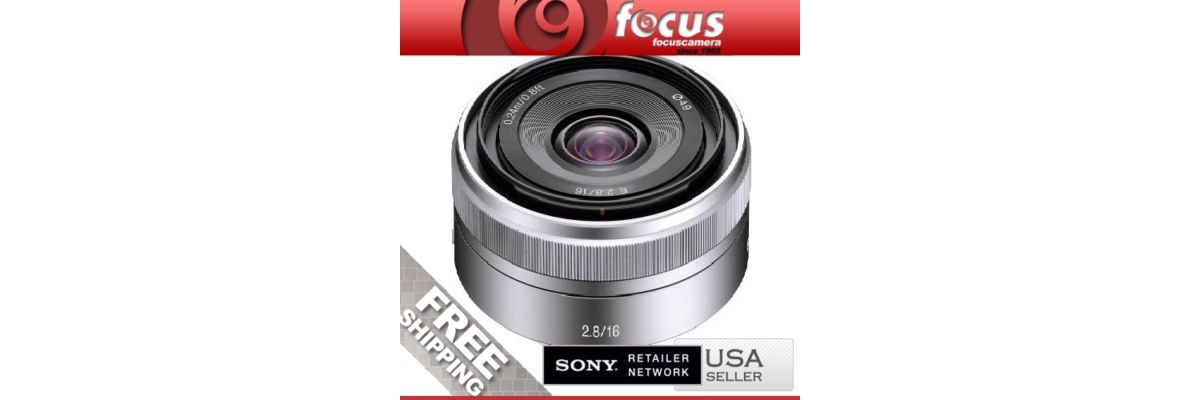 Sony 16mm f/2.8 Alpha E-Mount Wide-Angle Lens (Silver)