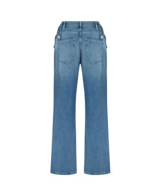 Women's Cut-Out Detailed High Waist Jeans
