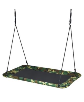 Toddler Outdoor Platform Tree Swing with Heavy-Duty Straps and Comfortable Swing Seat
