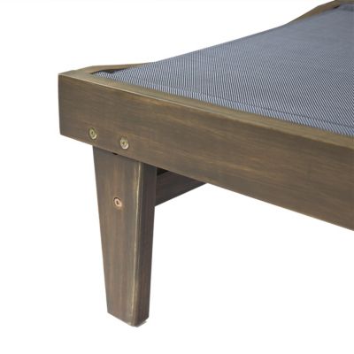 Acacia Wood Lounger Comfort and Style for Outdoor Relaxation