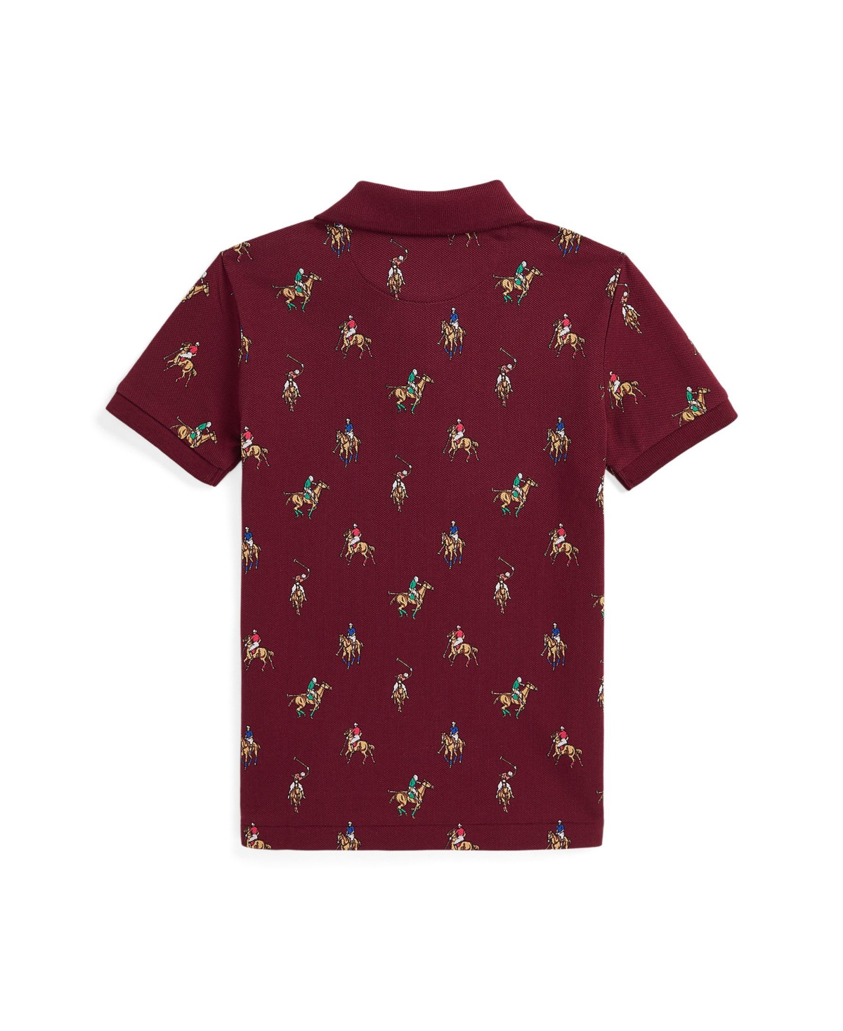 Polo Ralph Lauren Toddler and Little Boys Equestrian-Print Cotton Mesh Polo Shirt