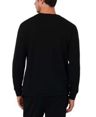 Men's Waffle-Knit Thermal Sleep Shirt