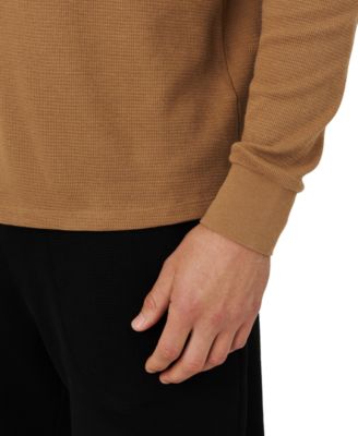 Men's Waffle-Knit Thermal Sleep Shirt