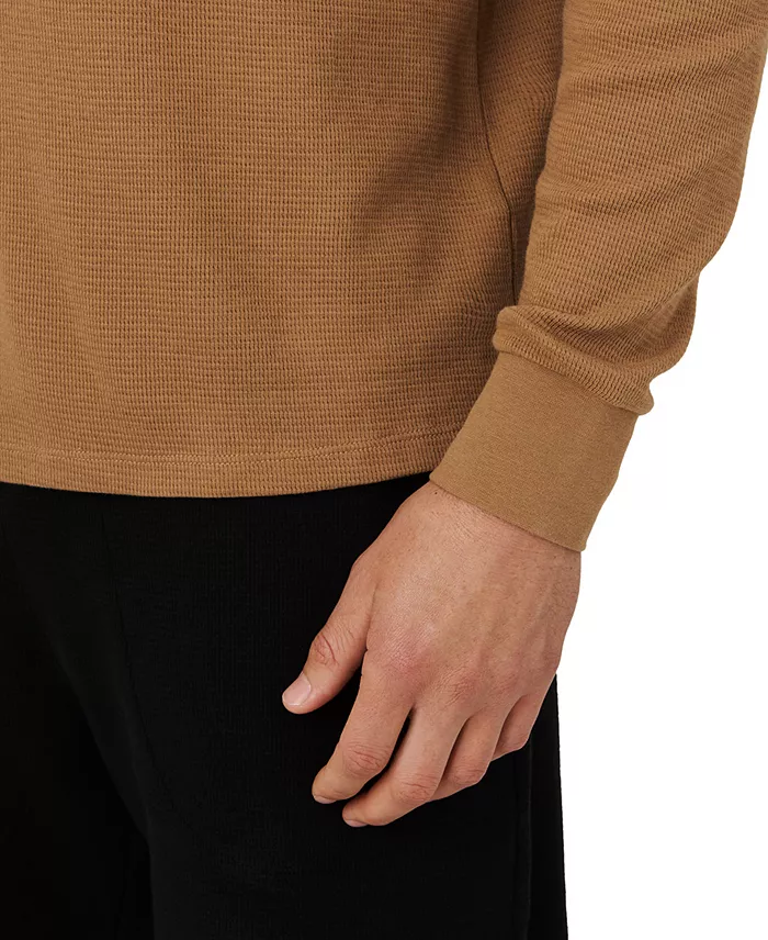 Men's Waffle-Knit Thermal Sleep Shirt - thumbnail 9