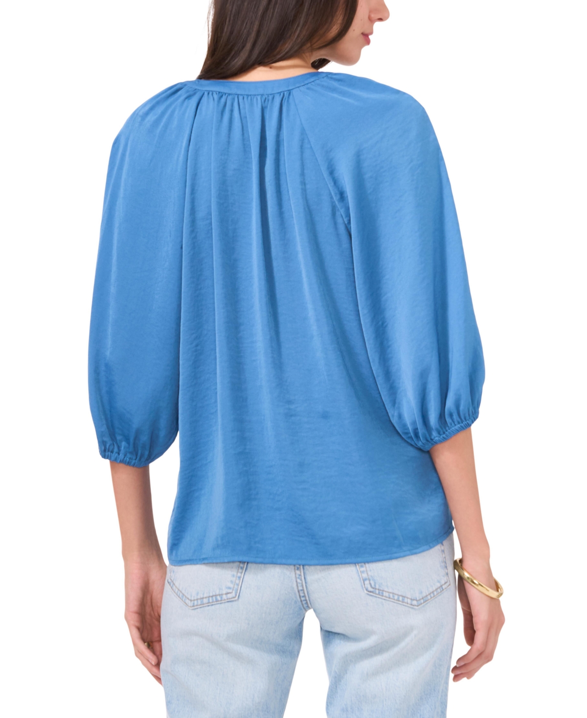 Vince Camuto Women's Raglan-Sleeve Button-Front Top