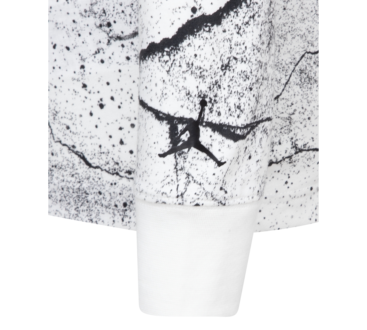 Jordan Little Boys Jumpman Cement Long-Sleeve Graphic T-Shirt - 001White