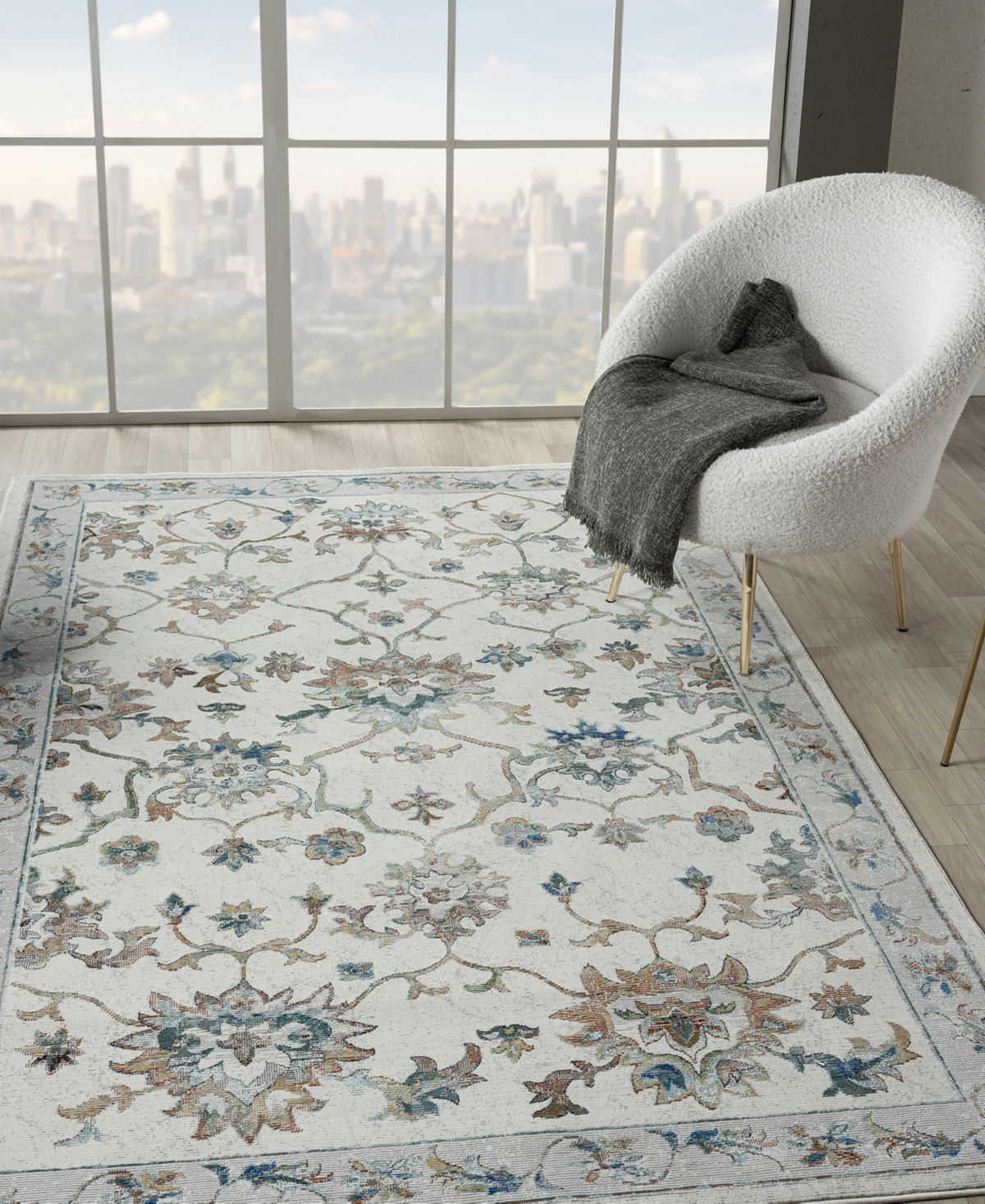 Lr Home Revelry 5'x8' Area Rug In Ivory