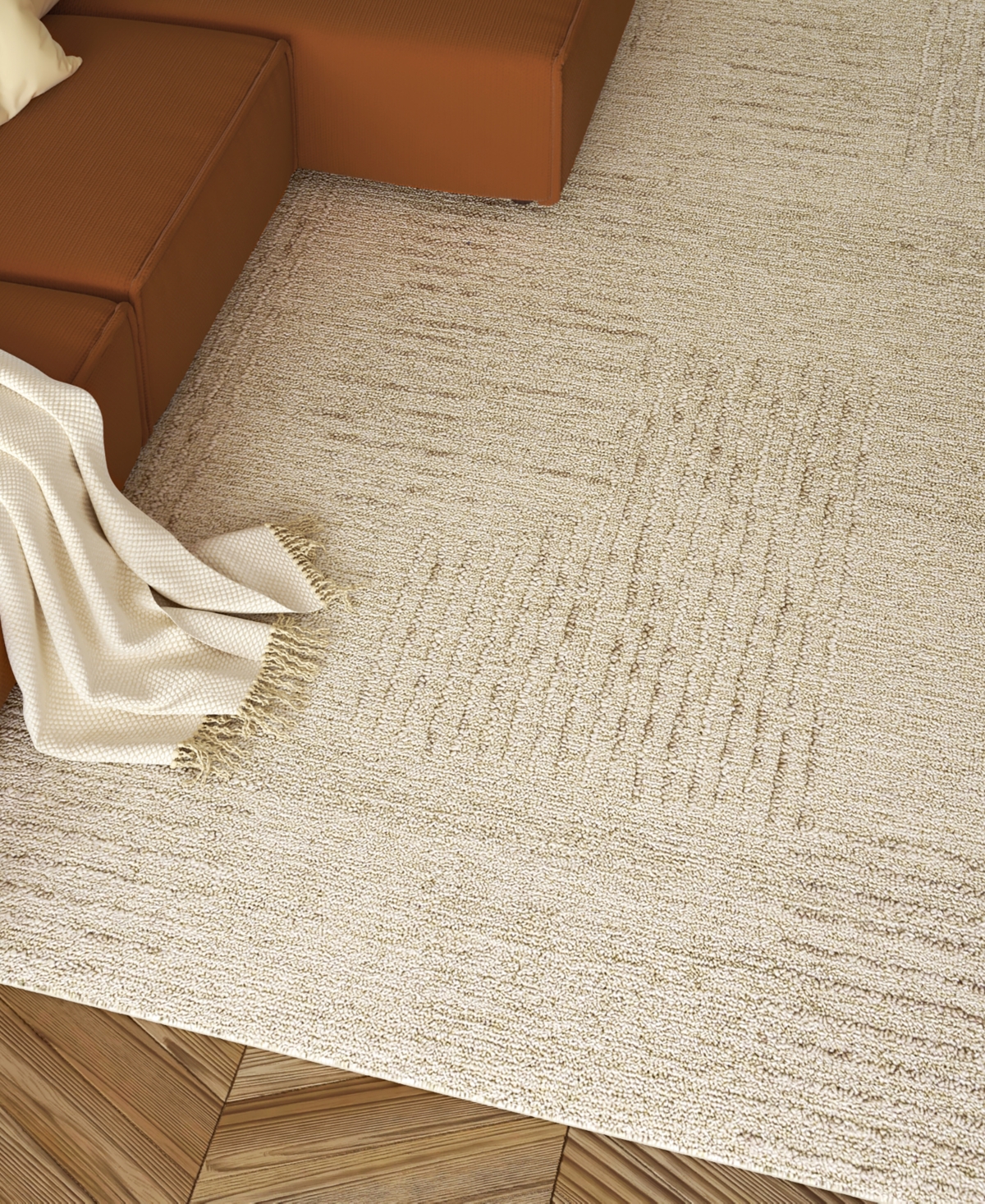 Lr Home Hadley 5'x7'9" Area Rug In Beige