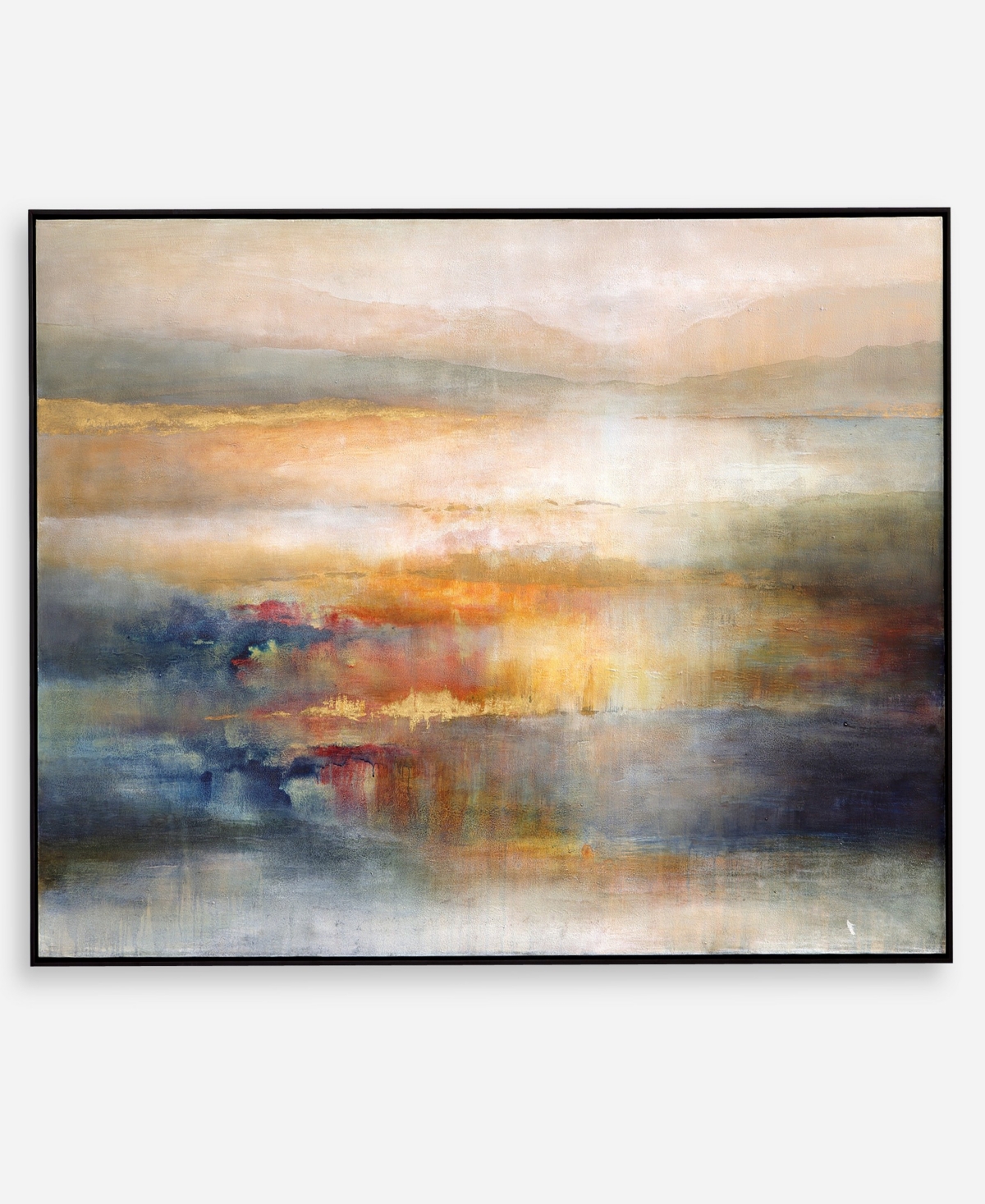 Uttermost Seafaring Dusk Hand Painted Canvas In Blue