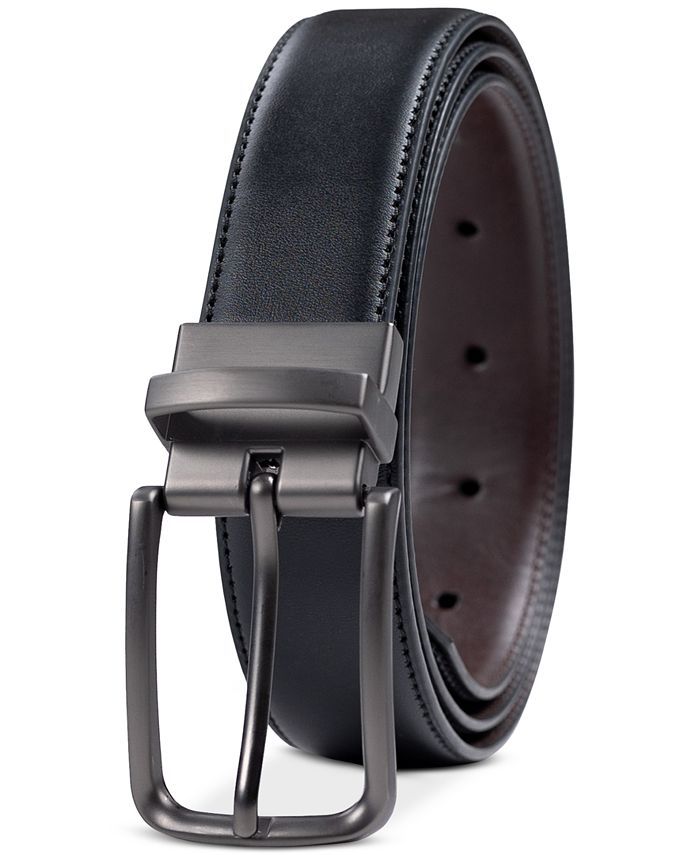 Alfani Mens Reversible Belt Charcoal Size 40 Regular main image 0