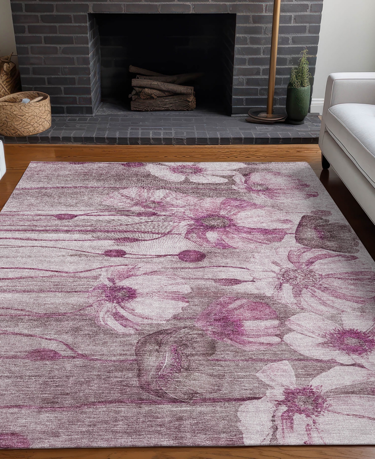 Addison Chantille Acn712 9'x12' Area Rug In Plum