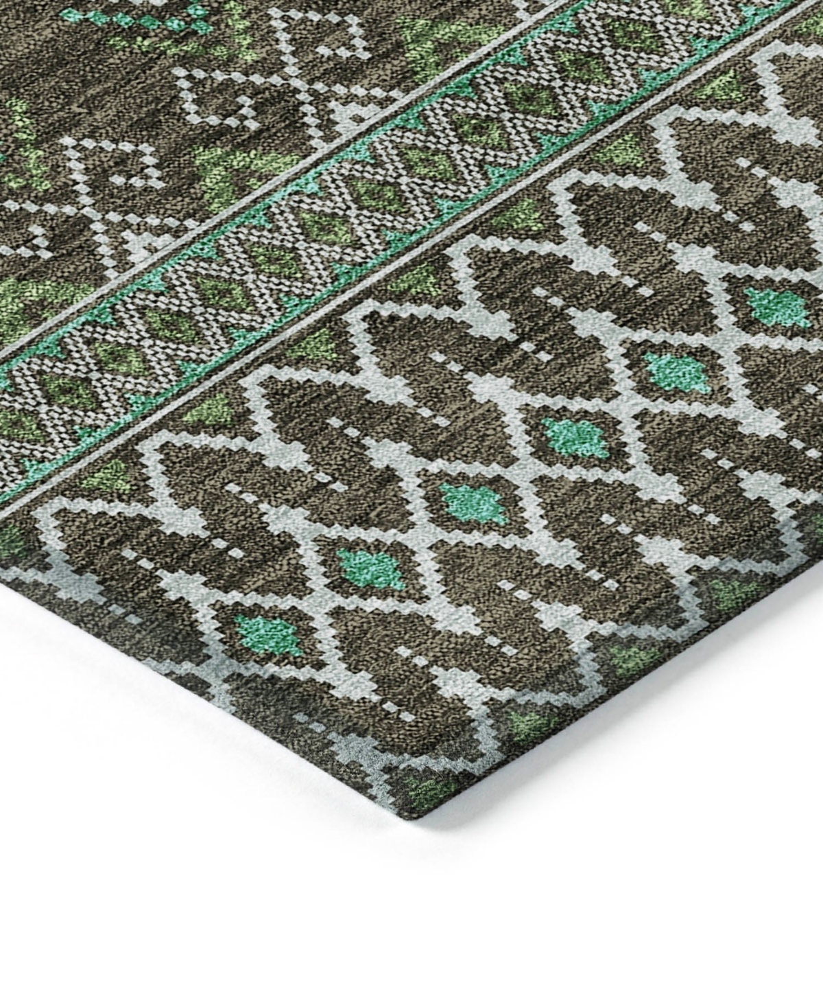 Addison Chantille Acn708 2'3"x7'6" Runner Area Rug In Brown