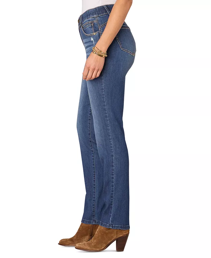 Petite "Ab"solution Straight-Leg Jeans - thumbnail 7