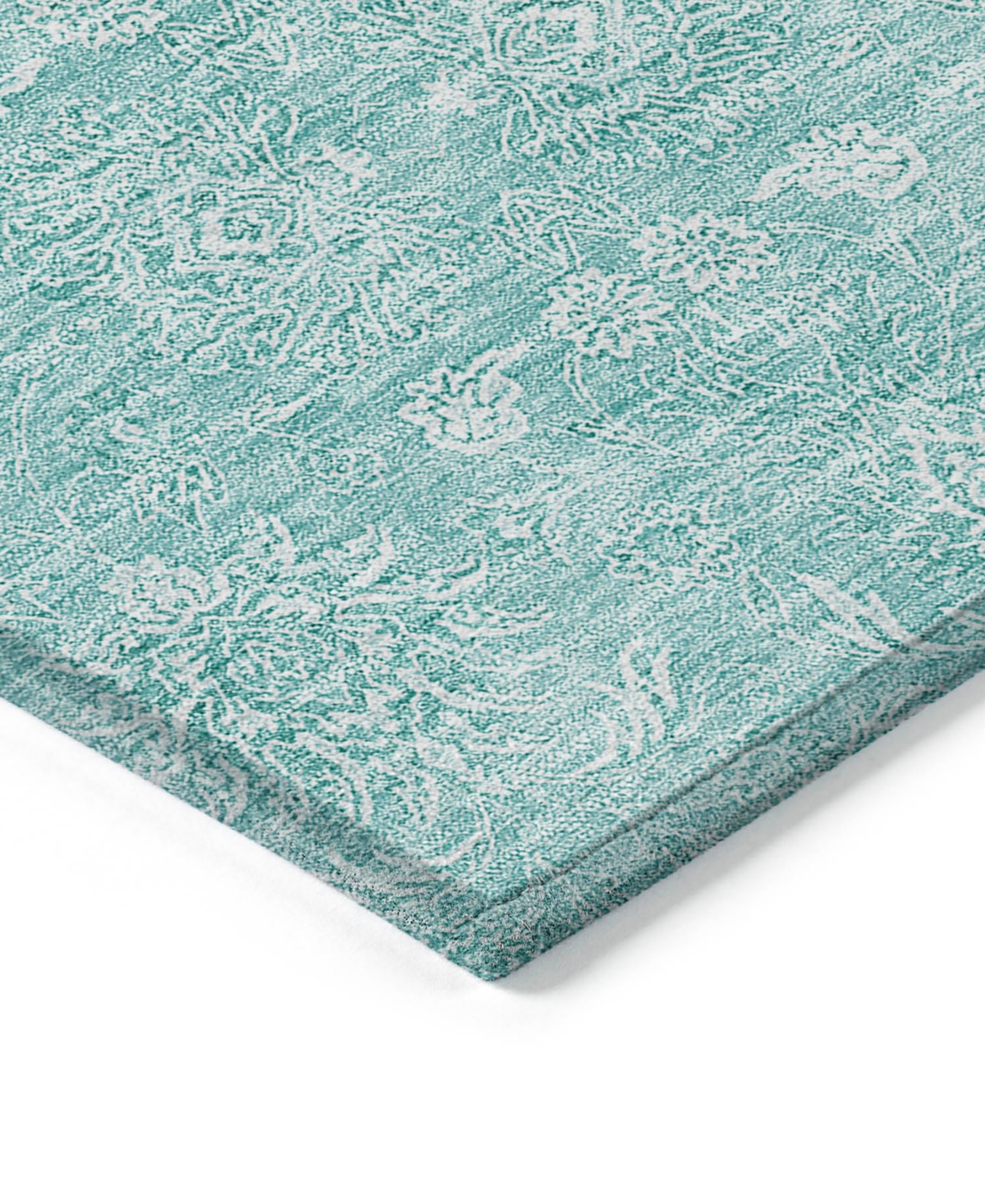 Addison Chantille Acn703 2'3"x7'6" Runner Area Rug In Aqua