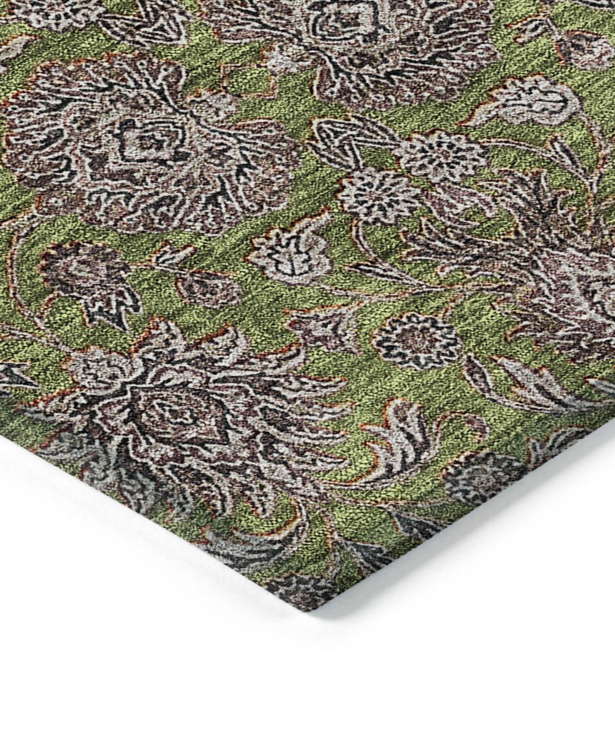 Addison Chantille Machine Washable Acn661 9'x12' Area Rug In Olive