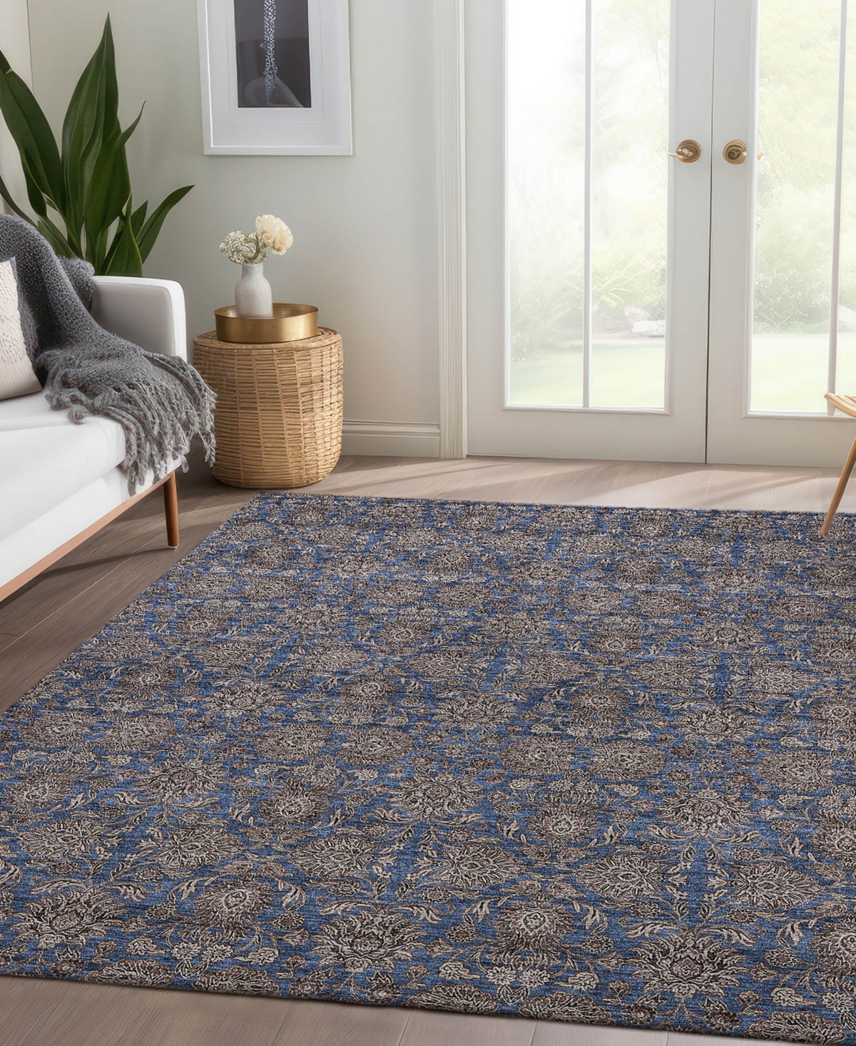 Addison Chantille Machine Washable Acn702 3'x5' Area Rug In Navy