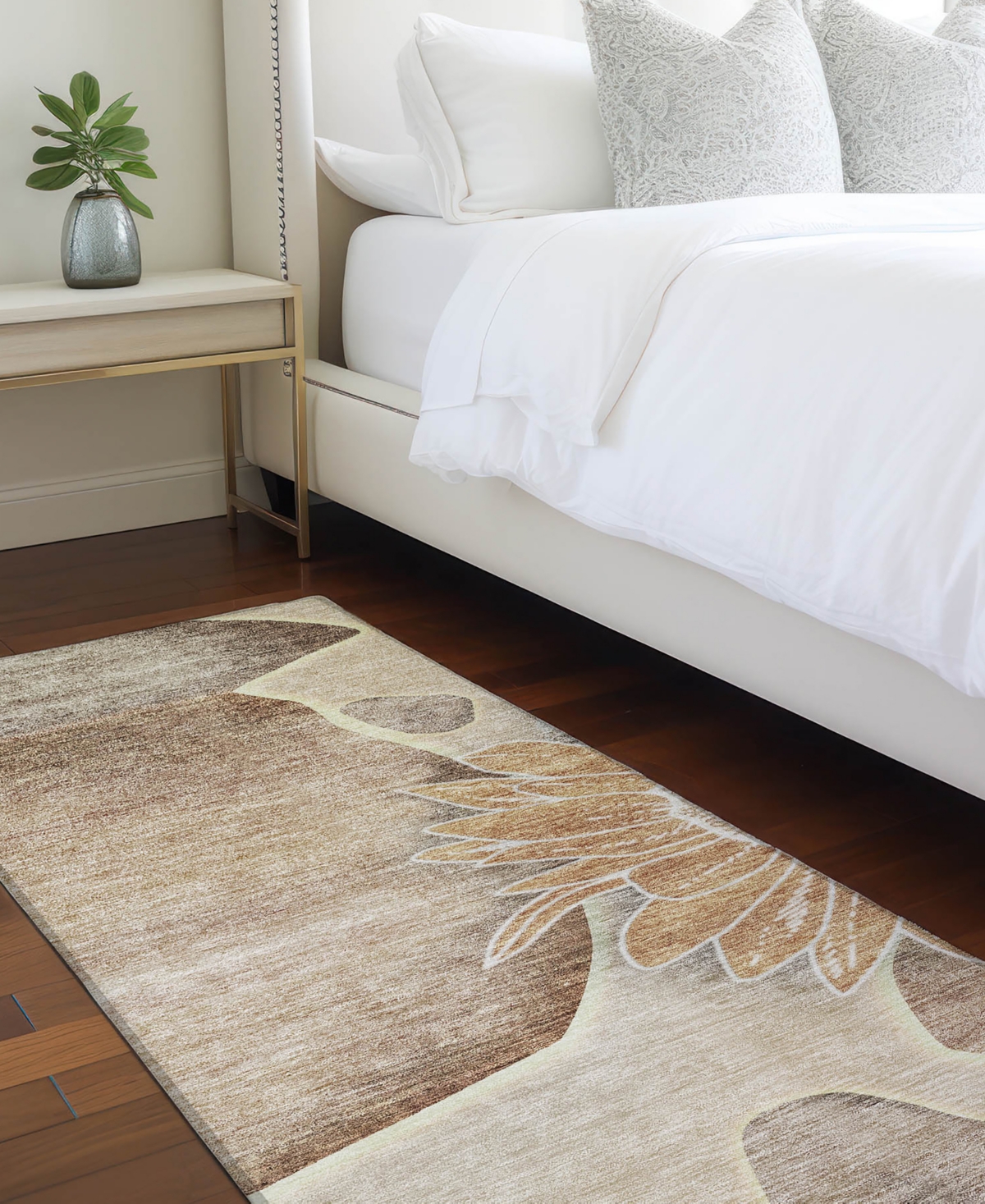 Addison Chantille Acn700 2'3"x7'6" Runner Area Rug In Brown