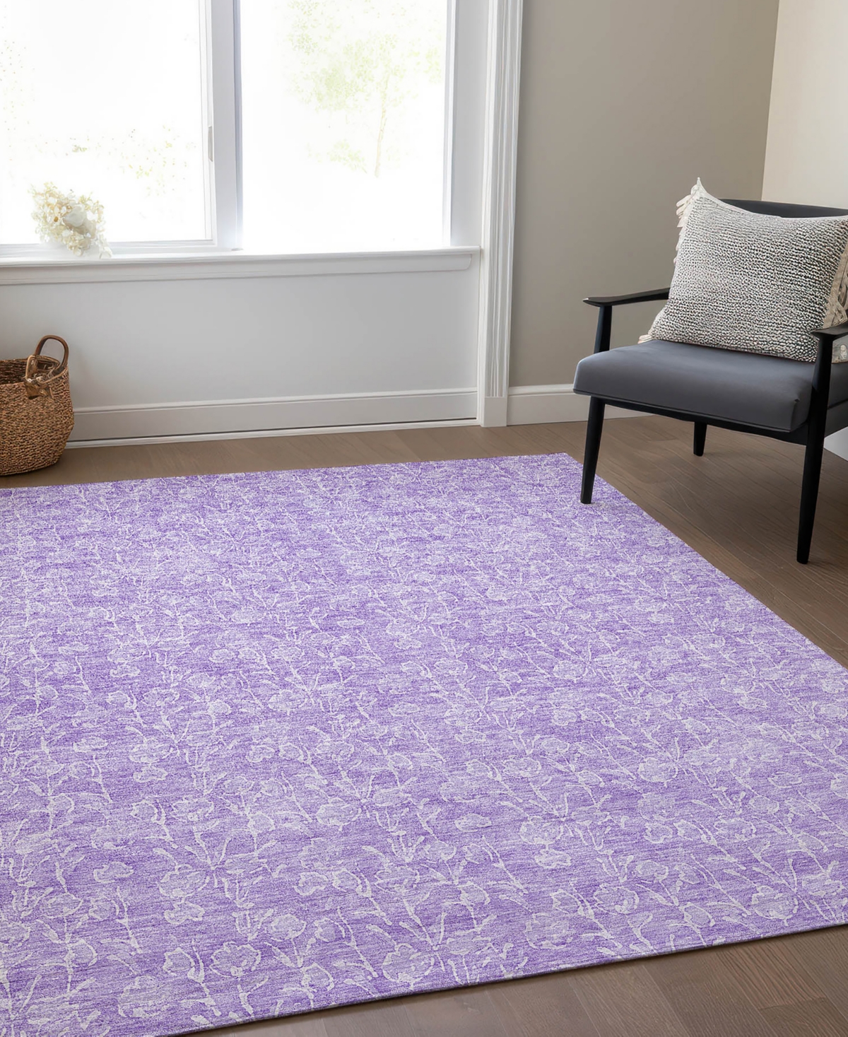Addison Chantille Acn697 2'6"x3'10" Area Rug In Lilac