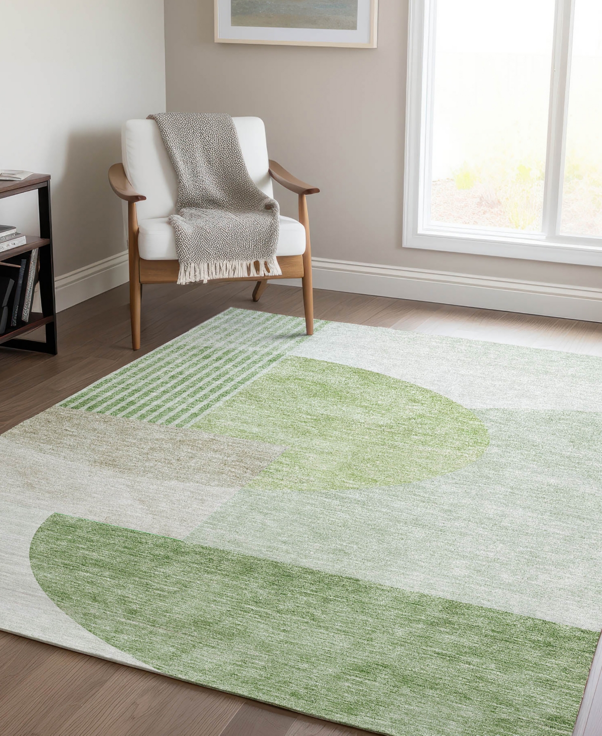 Addison Chantille Machine Washable Acn678 2'6"x3'10" Area Rug In Green