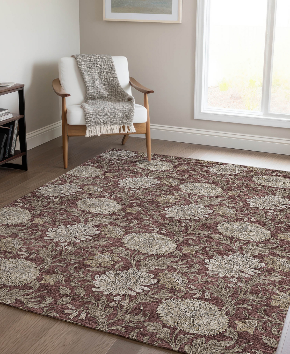 Addison Chantille Acn677 5'x7'6" Area Rug In Mauve