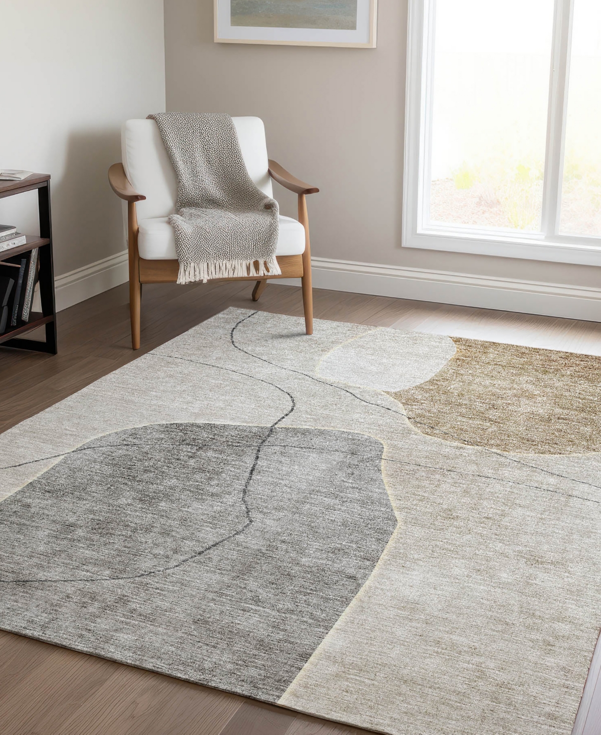 Addison Chantille Acn672 2'6"x3'10" Area Rug In Beige