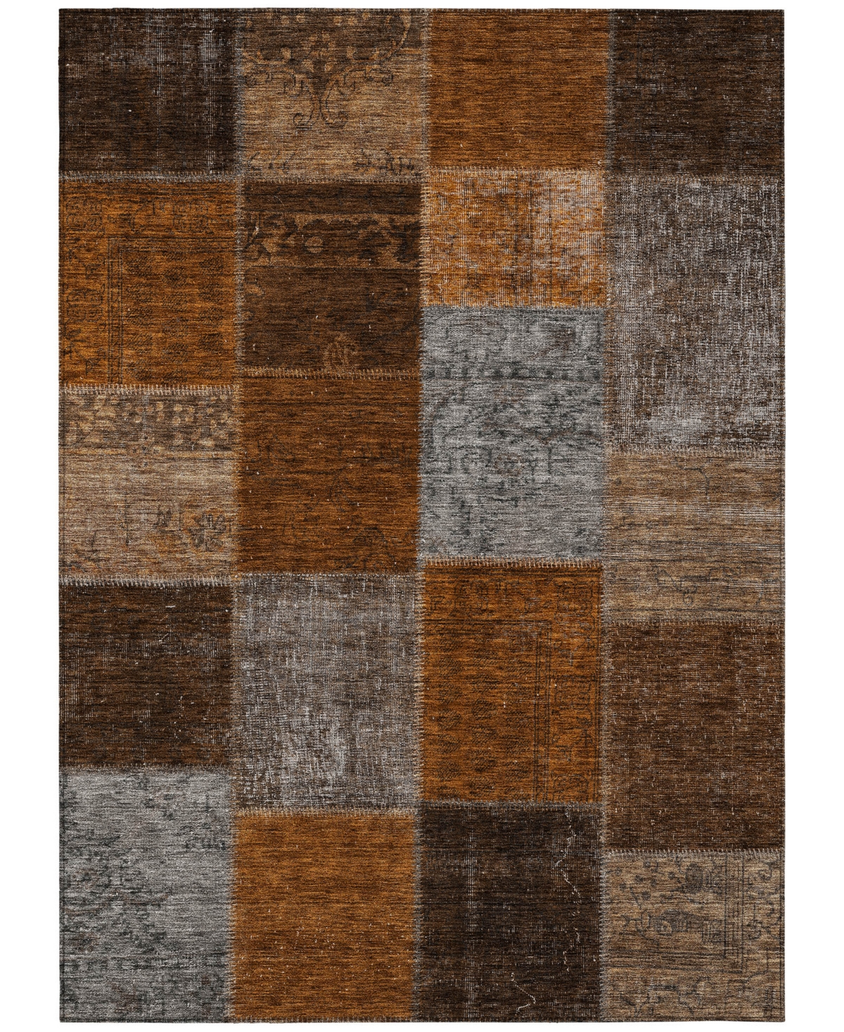 Addison Chantille Acn663 5'x7'6" Area Rug In Paprika
