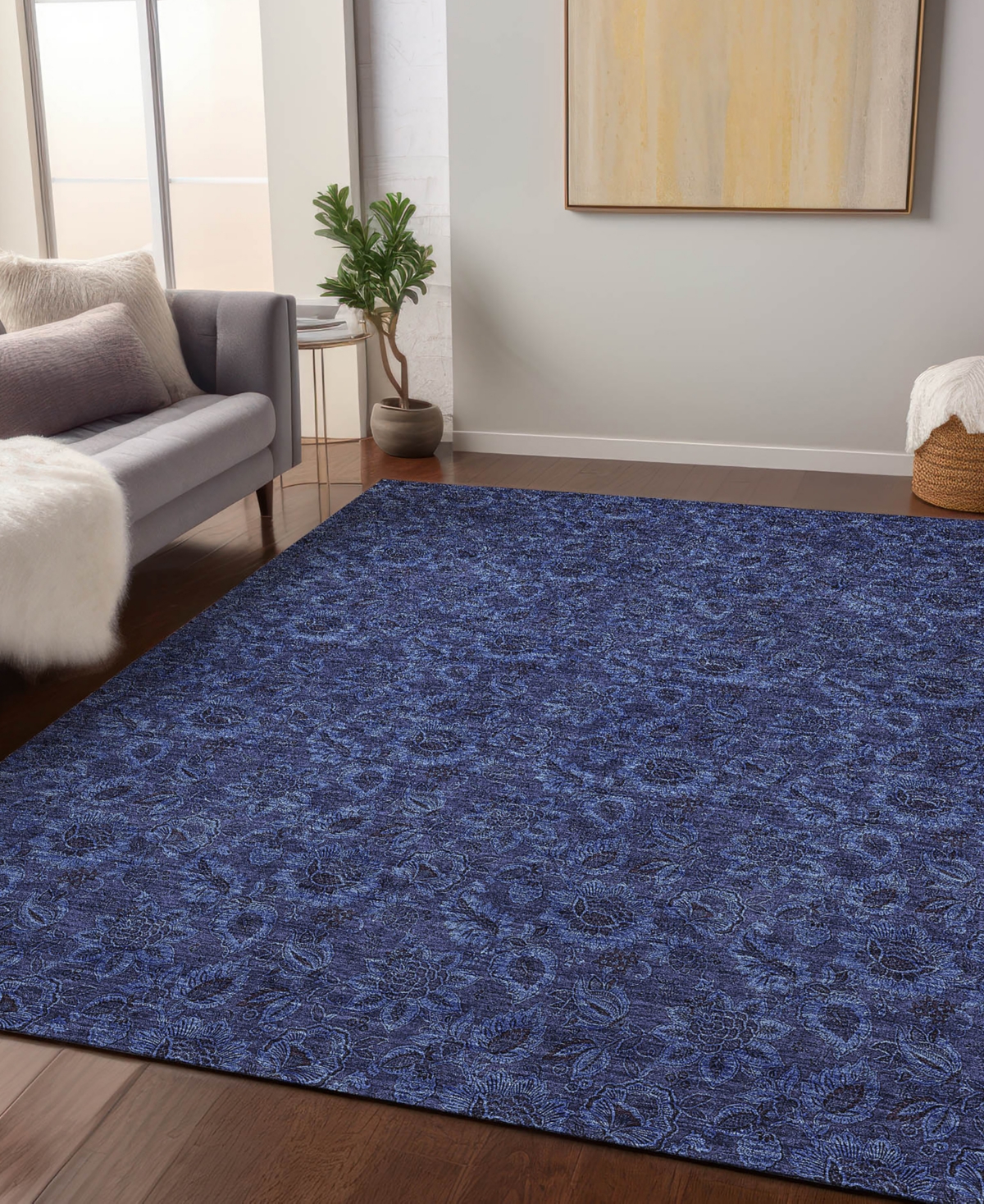 Addison Chantille Acn661 5'x7'6" Area Rug In Navy