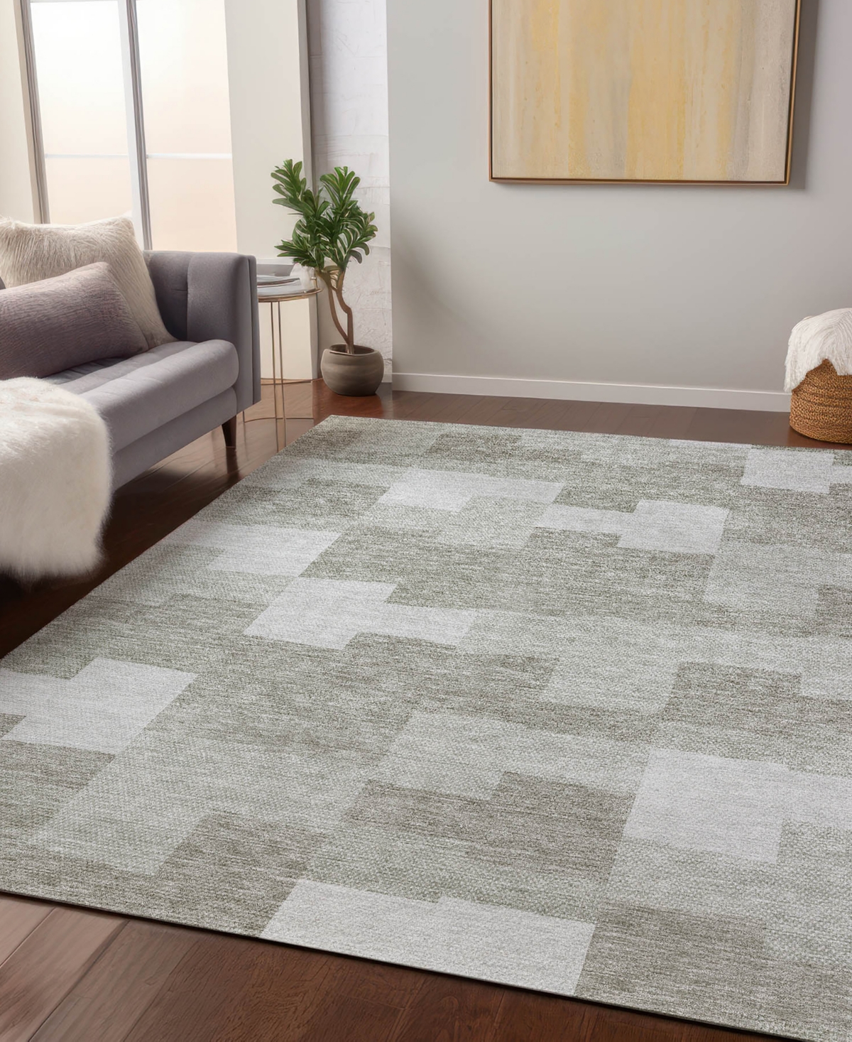 Addison Chantille Acn686 2'6"x3'10" Area Rug In Taupe