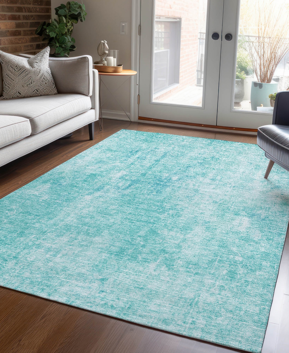 Addison Chantille Acn656 5'x7'6" Area Rug In Teal