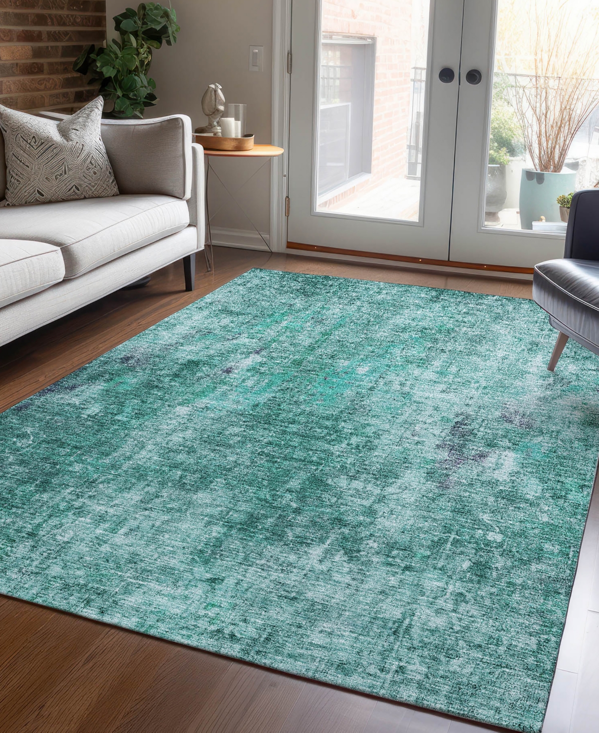 Addison Chantille Acn655 8'x10' Area Rug In Teal