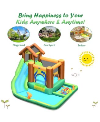 Inflatable Waterslide Bounce House Climbing Wall without Blower